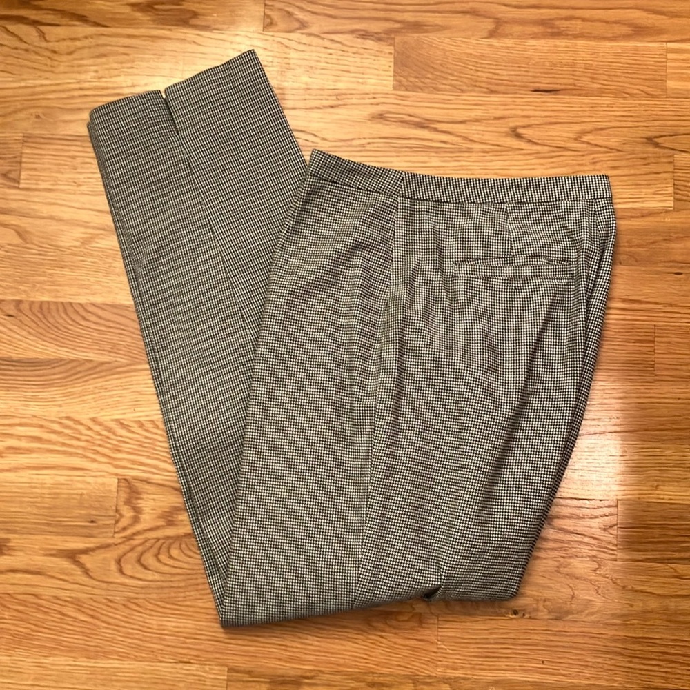 Telluride Clothing Company Classic Black Cream Houndstooth Women's Pants size 6